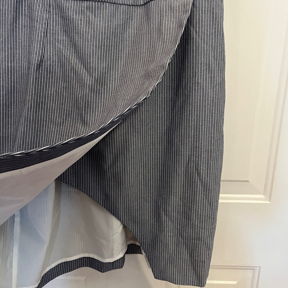 Banana Republic Striped Faux Wrap Sleeveless Mini Dress, Size 6 - Picture 5 of 12